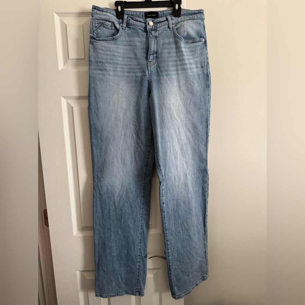 Buckle Light Blue Straight Leg Jeans